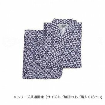 ウェルファン おせわさん おくつろ着 紳士 コン幾何柄 L 646160【メーカー直送：代金引換不可：同梱不可】【北海道・沖縄・離島は配達不可】