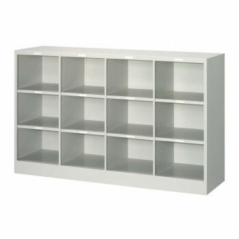 背面ケース ロッカー 4列3段 ニューグレー COM-KH12NG【メーカー直送：代金引換不可：同梱不可】【北海道・沖縄・離島は配達不可】