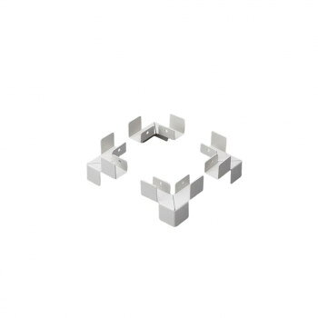 転倒防止金具 中間1連用接続板 ALPSホワイト色 COM-WTK-2【メーカー直送：代金引換...
