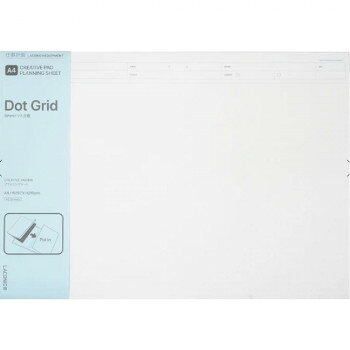 A4プランニングシート C(ドット罫) LEQ10-C【メーカー直送：代金引換不可：同梱不可】【北海道・沖縄・離島は配達不可】