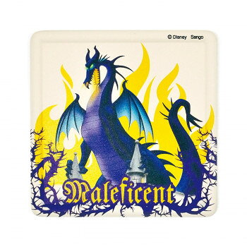 三郷陶器 ディズニー 吸水コースター(マレフィセント・ドラゴン) 3324-032【メーカー直送：代金引換不可：同梱不可】【北海道・沖縄・離島は配達不可】