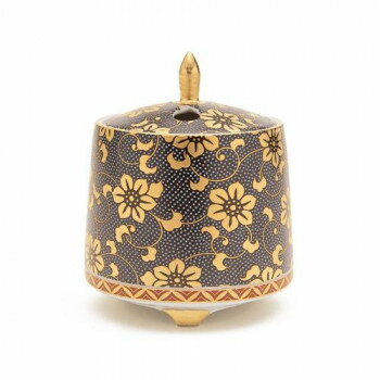 incense Burners - 日本香堂 香炉 青粒 切立型 九谷焼 79524【メーカー直送：代金引換不可：同梱不可】【北海道・沖縄・離島は配達不可】