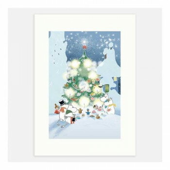 MOOMIN ムーミン ポスター 30×21 Christmas In The Moominvalley PTR040011【メーカー直送：代金引換不..