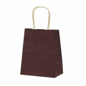 自動紐手提袋 T-2 カラー(カカオ) 1213 25枚【メーカー直送：代金引換不可：同梱不可】【北海道・沖縄・離島は配達不可】(3.0)