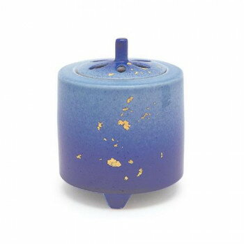 日本香堂 香炉 3号 釉彩金箔 九谷焼 78032【メーカー直送：代金引換不可：同梱不可】【北海道・沖縄・..