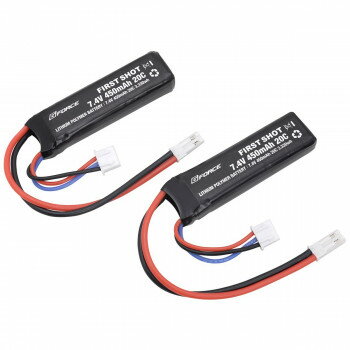 G-FORCE ジーフォース FIRST SHOT LiPo 7.4V 450mAh ハンドガン用(2本入) GFG991【メーカー直送：代金引換不可：同梱不可】【北海道・沖縄・離島は配達不可】