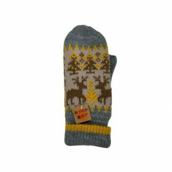 婦人用手袋 鹿柄ミトン グレー/GY2 003370919【メーカー直送：代金引換不可：同梱不可】【北海道・沖縄・離島は配達不可】