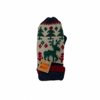 ※パッケージ、デザイン等は予告なく変更される場合があります。※画像はイメージです。商品タイトルと一致しない場合があります。鹿柄のミトン手袋です。サイズ個装サイズ：22×8×7cm重量個装重量：70g素材・材質アクリル、ポリエステル仕様幼児用...