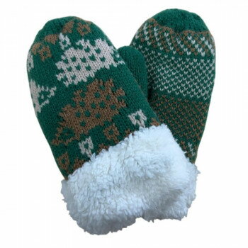 幼児用手袋(トドラー) ハリネズミ柄ミトン グリーン/GR2 003500619【メーカー直送：代金引換不可：同梱不可】【北海道・沖縄・離島は配達不可】