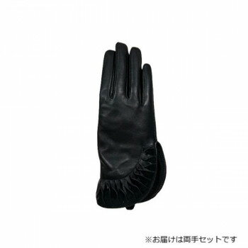 婦人用手袋 羊革 22cm ブラック(4) 001318721【メーカー直送：代金引換不可：同梱不可】【北海道・沖縄・離島は配達不可】