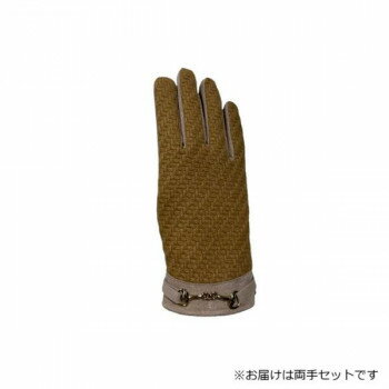 婦人用手袋 豚革コンビ手袋 22cm ベージュ(3) 001327621【メーカー直送：代金引換不可：同梱不可】【北海道・沖縄・離島は配達不可】