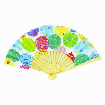 大西賢製販 Ripple プリント扇子 20cm 水風船 S19M-RA【メーカー直送：代金引換不可：同梱不可】【北海道・沖縄・離島は配達不可】