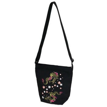 大西賢製販 Ripple 刺繍ショルダーバッグ 双龍 B38-SSB04【メーカー直送：代金引換不可：同梱不可】【北海道・沖縄・離島は配達不可】