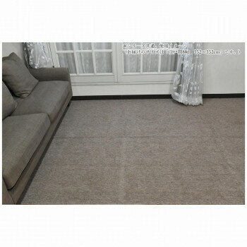 平織り 抗菌カーペット Sage サージュ BR(ブラウン) 江戸間8帖 352×352【メーカー直送：代金引換不可：同梱不可】【北海道・沖縄・離島は配達不可】