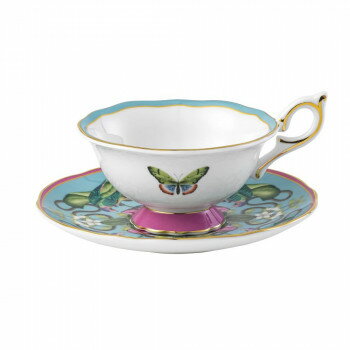 (B) ウェッジウッド 　ワンダーラスト メナジェリィ ティーカップ＆ソーサー　1057267【メーカー直送：代金引換不可：同梱不可】【北海道・沖縄・離島は配達不可】