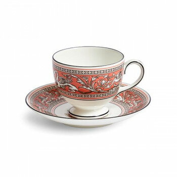 (B) Wedgwood　ウェッジウッド 　フロレンティーン サーモン ティーCS リー　1070729【メーカー直送：代金引換不可：同梱不可】【北海道・沖縄・離島は配達不可】