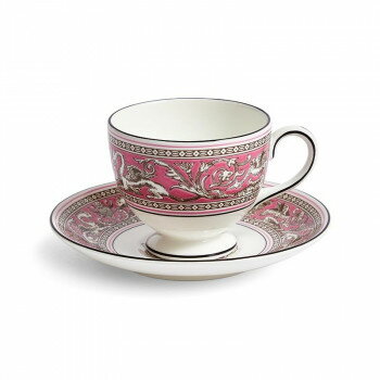 (B) Wedgwood　ウェッジウッド 　フロレンティーン フューシャ ティーCS リー　1070850【メーカー直送：代金引換不可：同梱不可】【北海道・沖縄・離島は配達不可】