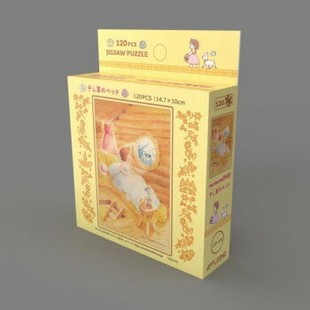 ※パッケージ、デザイン等は予告なく変更される場合があります。※画像はイメージです。商品タイトルと一致しない場合があります。ピッチーが起こしてくれるやさしい朝のひとときが描かれたジグゾーです。大人から子供まで楽しめること間違いなし。※この商品にはノリ・スポンジを同梱しておりません※画面表示のため、実物の色と多少異なることをご了承下さいサイズ仕上がり時:14.7×10cm個装サイズ：11.4×9×2.5cm重量個装重量：35g仕様(C)ZUIYOピース数:120ピースクロスタッチ小さなピース高精細印刷付属品フック吊り下げ型パッケージ生産国日本広告文責:株式会社ホームセンターセブンTEL:0978-33-2811※パッケージ、デザイン等は予告なく変更される場合があります。※画像はイメージです。商品タイトルと一致しない場合があります。fk094igrjs
