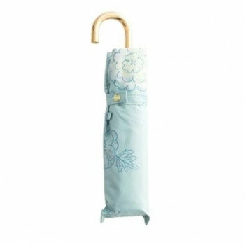 乐天商城 - 三国 裏UVシルバーコーティング雨晴兼用折りたたみ傘　Anemone Lブルー S2712271【メーカー直送：代金引換不可：同梱不可】【北海道・沖縄・離島は配達不可】