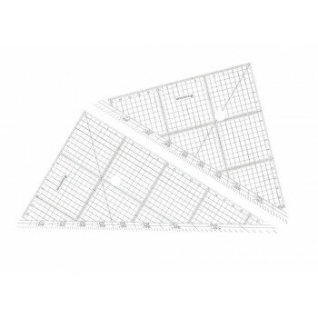 ステッドラー レイアウト用方眼三角定規 24CM ST96624【メーカー直送：代金引換不可：同梱不可】【北海道・沖縄・離島は配達不可】