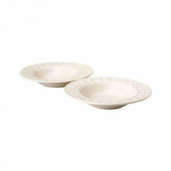 （B） ウェッジウッド フェスティビティ アイボリー スープP23CMペア 1054020【メーカー直送：代金引換不可：同梱不可】【北海道・沖縄・離島は配達不可】