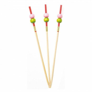 萬洋 2色だんご串 9cm50本入 18-364A【メーカー直送：代金引換不可：同梱不可】【北海道・沖縄・離島は配達不可】