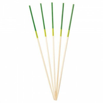 萬洋 2色かんじょう串 (黄緑・緑)12cm100本入 18-378D【メーカー直送：代金引換不可：同梱不可】【北海道・沖縄・離島は配達不可】