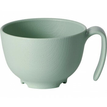 木目持ちやすい茶碗ハンドル付 NBLS1HB グリーン 515009 E1612【メーカー直送：代金引換不可：同梱不可】【北海道・沖縄・離島は配達不可】