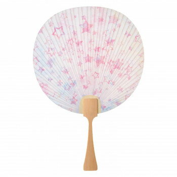 日本製(MADE IN JAPAN) うちわ ゆめいろ (星) 2658【メーカー直送：代金引換不可：同梱不可】【北海道・沖縄・離島は配達不可】