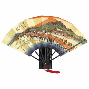 日本製(MADE IN JAPAN) 飾り扇 京 師(箱・立て付) 5513【メーカー直送：代金引換不可：同梱不可】【北海道・沖縄・離島は配達不可】