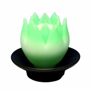 東海製蝋 ローソク リリィ(器付グリーン) 146-01GR【メーカー直送：代金引換不可：同梱不可】【北海道・沖縄・離島は配達不可】
