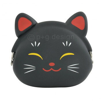 ピージーデザイン MiMiPOCHI JAPAN(ミミポチジャパン) 招き猫　黒【メーカー直送：代金引換不可：同梱不可】【北海道・沖縄・離島は配達不可】