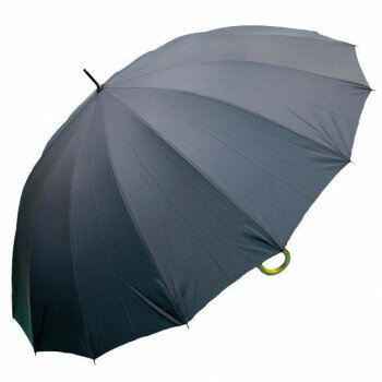 藤田屋 16本骨紳士長傘 無地 ブラック T70-0023【メーカー直送：代金引換不可：同梱不可】【北海道・沖縄・離島は配達不可】