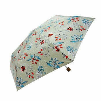 藤田屋 婦人折りたたみ傘 55cm 南国 アッシュベージュ WM55-2401(FT)【メーカー直送：代金引換不可：同梱不可】【北海道・沖縄・離島は配達不可】