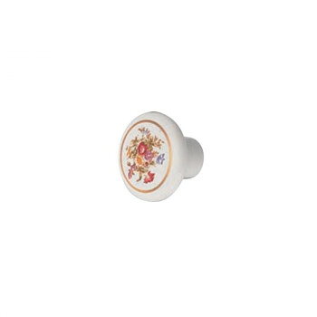 シロクマ フラワーツマミ 白花柄 KT-3【メーカー直送：代金引換不可：同梱不可】【...