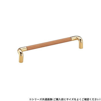 シロクマ 木目アローハンドルL型 90mm Mオーク/純金 HC-26【メーカー直送：代金引換不可：同梱不可】【..