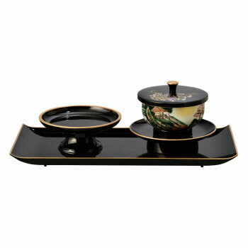 鉄仙 お給仕セット 小・4.2寸 黒(フ�