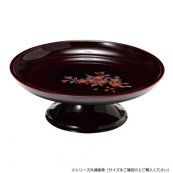 丸供物台 6.0寸 タメ/蒔絵 桜 550160125x011【メーカー直送：代金引換不可：同梱不可】【北海道・沖縄・離島は配達不可】