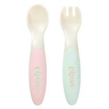 Pigeon(ピジョン) じぶんでつかえるスプーン＆フォーク SWEET ケース付 412790【メーカー直送：代金引換不可：同梱不可】【北海道・沖縄・離島は配達不可】