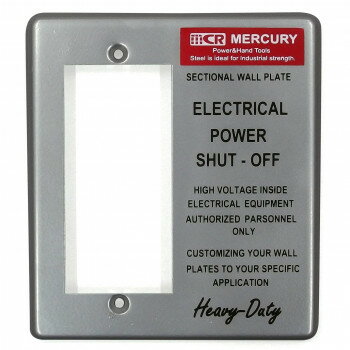 マーキュリー ワイドスイッチプレート シルバー ME049643【メーカー直送：代金引換不可：同梱不可】【北海道・沖縄・離島は配達不可】