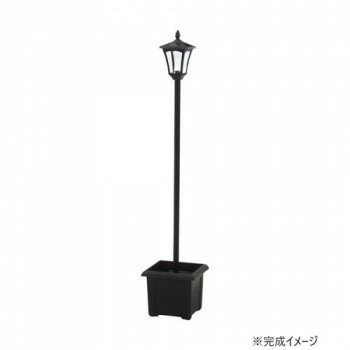 26 mm Cfl - 不二貿易 C/D:38518 LEDソーラースタンドライト 1灯 プランター付き【メーカー直送：代金引換不可：同梱不可】【北海道・沖縄・離島は配達不可】