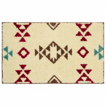 カキウチ チマヨ フロアマット ベージュ 45×75cm【メーカー直送：代金引換不可：同梱不可】【北海道・沖縄・離島は配達不可】