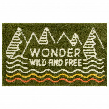 カキウチ ワンダー フロアマット グリーン 45×75cm【メーカー直送：代金引換不可：同梱不可】【北海道・沖縄・離島は配達不可】