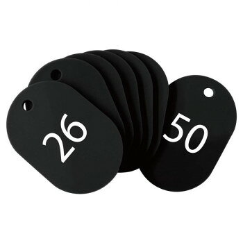 オープン工業 スチロール番号札 小 26〜50 黒 BF-71-BK【メーカー直送：代金引換不可：同梱不可】【北海道・沖縄・離島は配達不可】