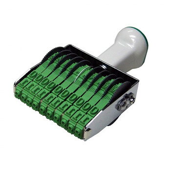 テクノタッチ回転印 欧文10連(明朝体) 2号 TK-210【メーカー直送：代金引換不可：同梱不可】【北海道・沖縄・離島は配達不可】