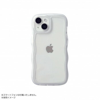 乐天商城 - iPhone15/14/13対応ケース ウェーブフレーム クリア i37FiJS17【メーカー直送：代金引換不可：同梱不可】【北海道・沖縄・離島は配達不可】