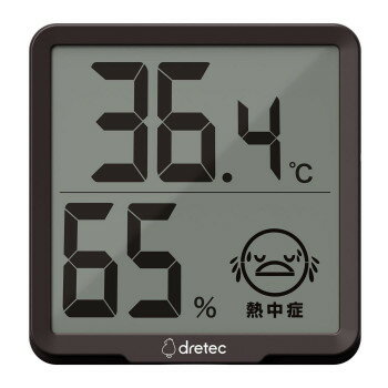 ドリテック デジタル温湿度計「リテーモ」 ブラウン O-449BR【メーカー直送：代金引換不可：同梱不可】【北海道・沖縄・離島は配達不可】