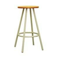 Stools - ルネセイコウ　ポルッカ　ウッドスツール　ナチュラル/ミルキーホワイト　日本製　完成品　PLKW-04W【メーカー直送：代金引換不可：同梱不可】【北海道・沖縄・離島は配達不可】