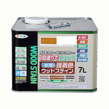 ※パッケージ、デザイン等は予告なく変更される場合があります。※画像はイメージです。商品タイトルと一致しない場合があります。隠ぺいが高く、1回塗りで仕上がる水性・低臭タイプの木部専用塗料です。木目を生かした美しいステイン仕上げができ、日光や雨に強く耐候性に優れています。防腐・防カビ・防藻・防虫効果があり、長期間、木部を美しく保ちます。撥水剤の配合により長期間撥水性を維持し、木部を保護します。サイズ240×240×180mm個装サイズ：24×24×18cm重量9200g個装重量：9200g生産国日本広告文責:株式会社ホームセンターセブンTEL:0978-33-2811※パッケージ、デザイン等は予告なく変更される場合があります。※画像はイメージです。商品タイトルと一致しない場合があります。fk094igrjs