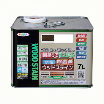 ※パッケージ、デザイン等は予告なく変更される場合があります。※画像はイメージです。商品タイトルと一致しない場合があります。隠ぺいが高く、1回塗りで仕上がる水性・低臭タイプの木部専用塗料です。木目を生かした美しいステイン仕上げができ、日光や雨に強く耐候性に優れています。防腐・防カビ・防藻・防虫効果があり、長期間、木部を美しく保ちます。撥水剤の配合により長期間撥水性を維持し、木部を保護します。サイズ240×240×180mm個装サイズ：24×24×18cm重量9200g個装重量：9200g生産国日本広告文責:株式会社ホームセンターセブンTEL:0978-33-2811※パッケージ、デザイン等は予告なく変更される場合があります。※画像はイメージです。商品タイトルと一致しない場合があります。fk094igrjs